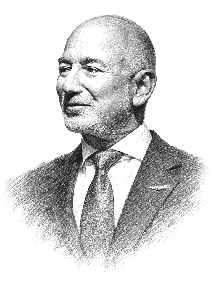 Pencil portrait of Jeff Bezos
