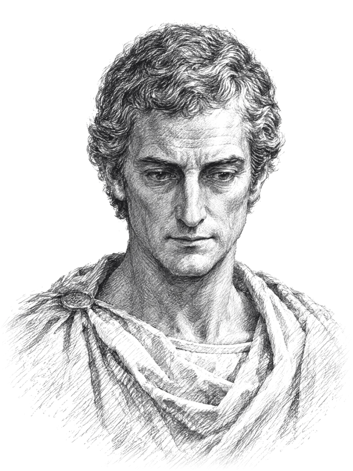 Pencil portrait of Fabius Maximus